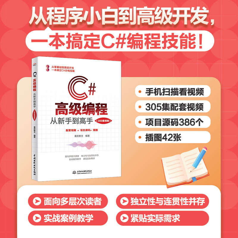 <strong>C#高級(jí)編程：從新手到高手（300集視頻）</strong>
